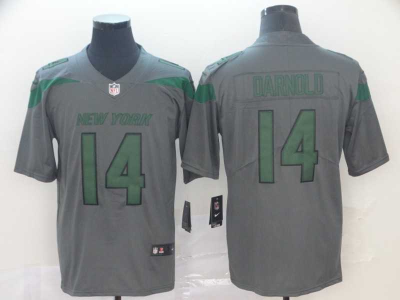 Nike Jets 14 Sam Darnold Gray Inverted Legend Limited Jersey,We sell and wholesale Nike Jets 14 Sam Darnold Gray Inverted Legend Limited Jersey on line form chian!